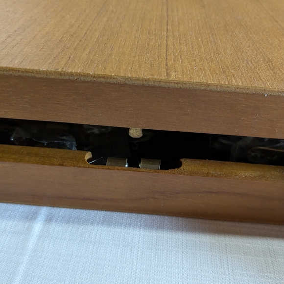 Flatware set VTG Rosewood & Bronze 36 pieces wood case MCM Jean Claude Utensils - Picture 12 of 16